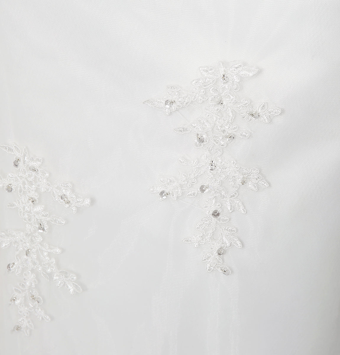 7‑Day Dispatch Sleeveless Illusion Neck Lace Mermaid Wedding Dress Low V‑Back with Oversized Bow Bridal Gown